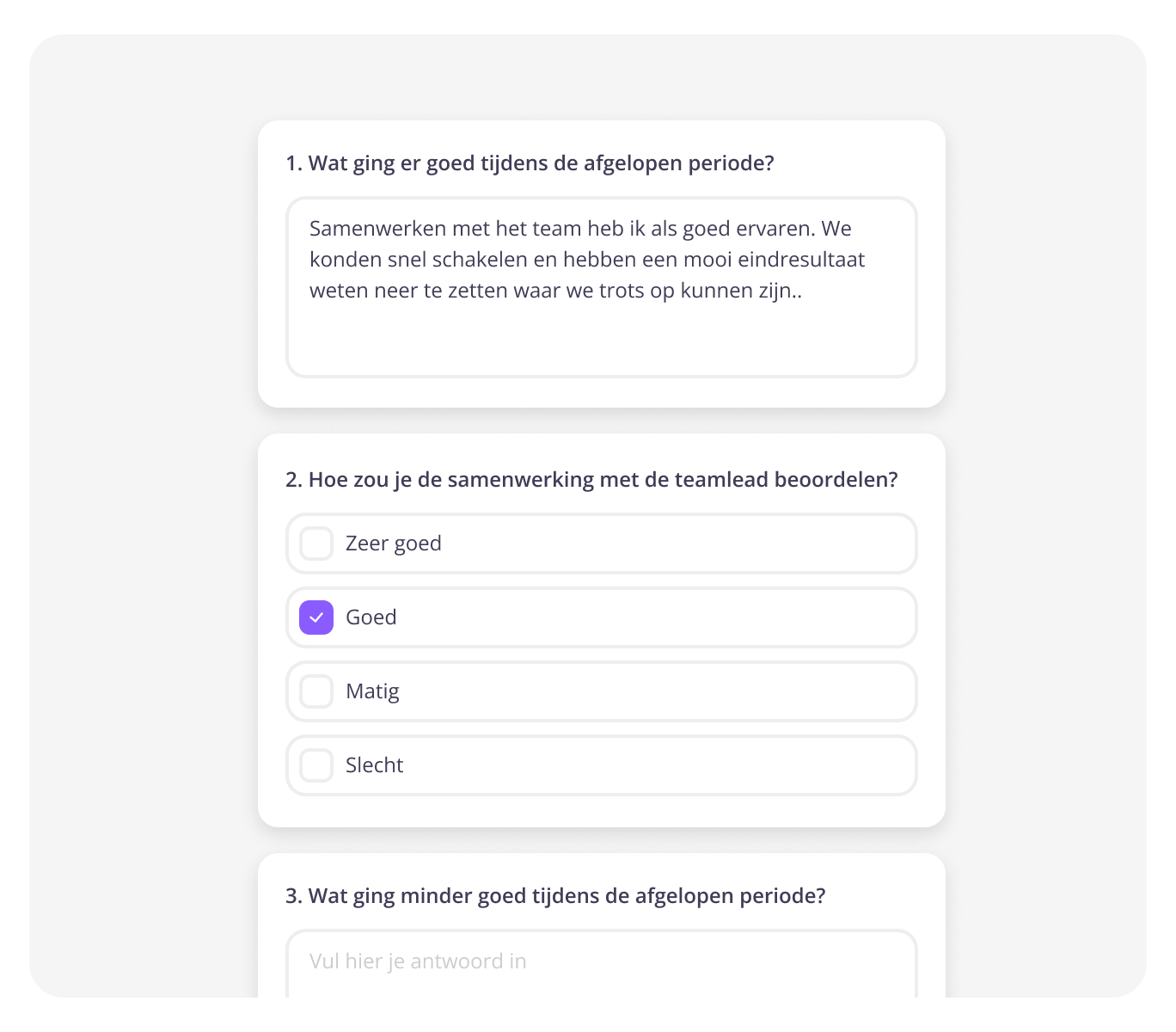 Functies - Performance management - Feedback momenten