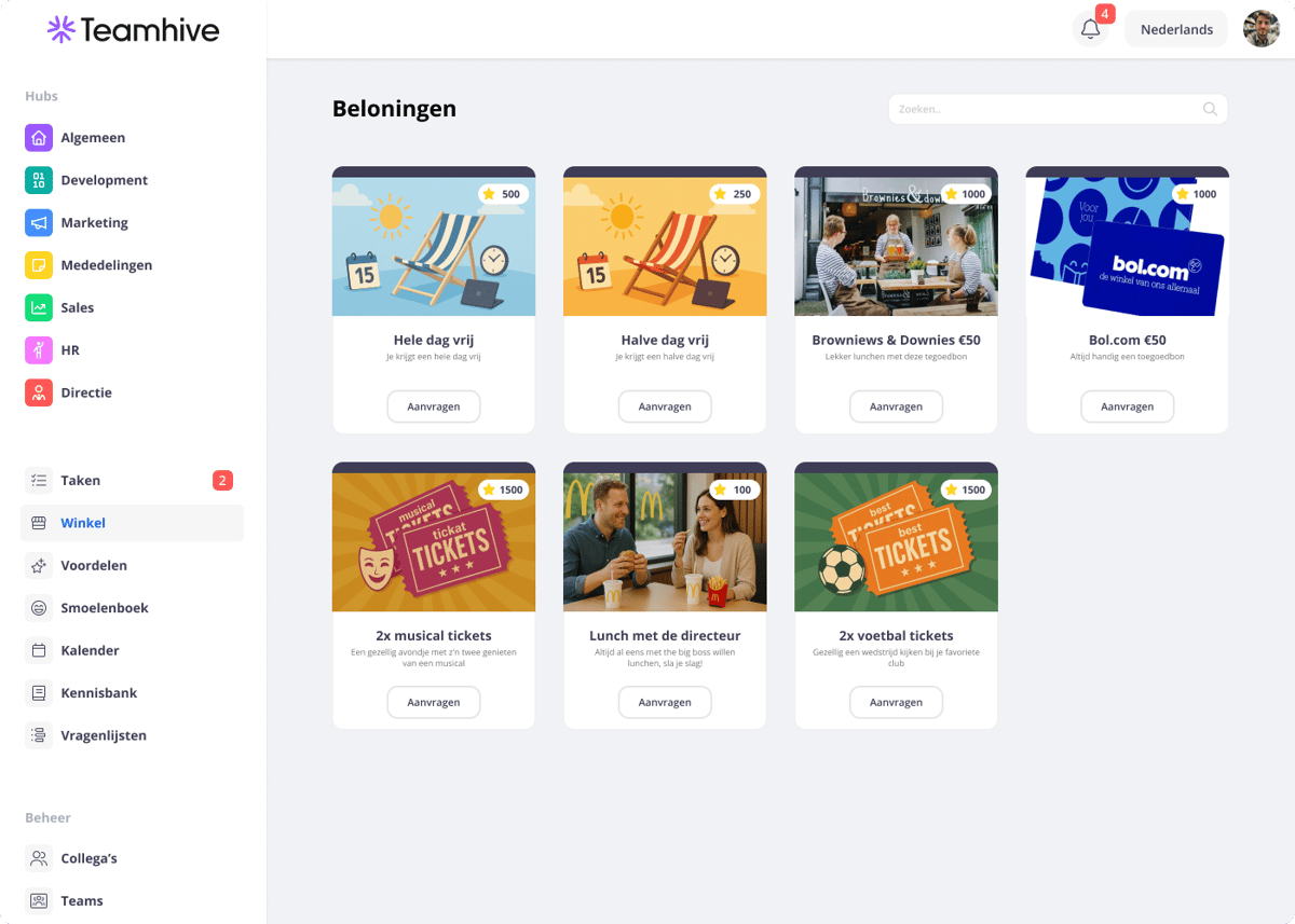 Beloning en Waarderen